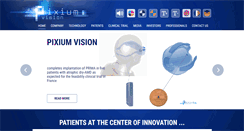 Desktop Screenshot of pixium-vision.com